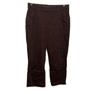Lee Sinfully Soft Brown Petite Pants Womens Size 16
